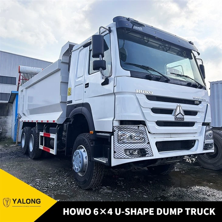 HOWO 6×4 U-Camion-benne en forme de U : la solution ultime pour les matériaux collants, lourds et à haute-humidité